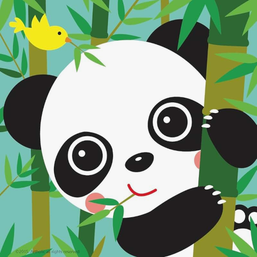 Funkelnder Pandablick