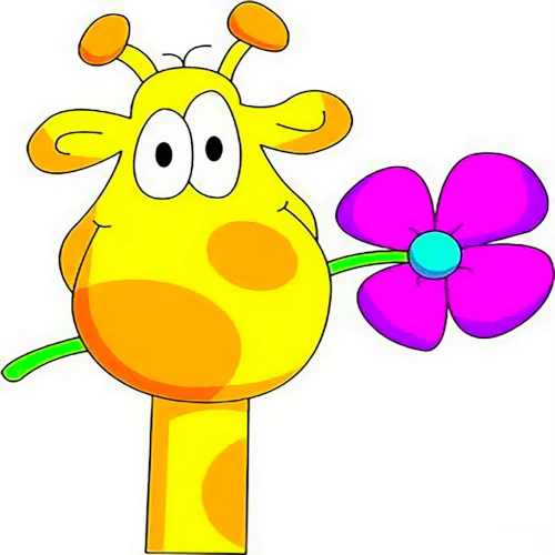 Blumige Giraffengrüße