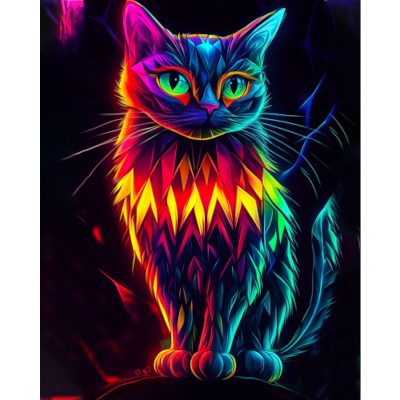 Farbenfeuer der Nachtkatze
